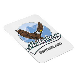 Magnet Flexible logo de voyage en Suisse Matterhorn