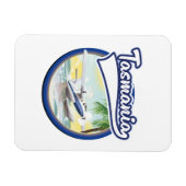Magnet Flexible logo de voyage en Tasmanie (Horizontal)
