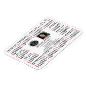 Magnet Flexible Logo d'entreprise 2022 Calendrier Photo Texte Faci (Côté Gauche)