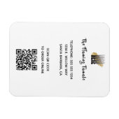 Magnet Flexible Logo d'entreprise moderne QR Code promu (Horizontal)