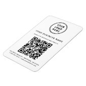 Magnet Flexible Logo d'entreprise QR Code promotionnel (Côté Gauche)