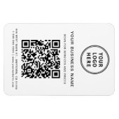 Magnet Flexible Logo d'entreprise QR Code promotionnel (Horizontal)