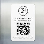 Magnet Flexible Logo d'entreprise QR Code promotionnel