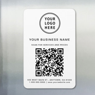 Magnet Flexible Logo d'entreprise QR Code promotionnel
