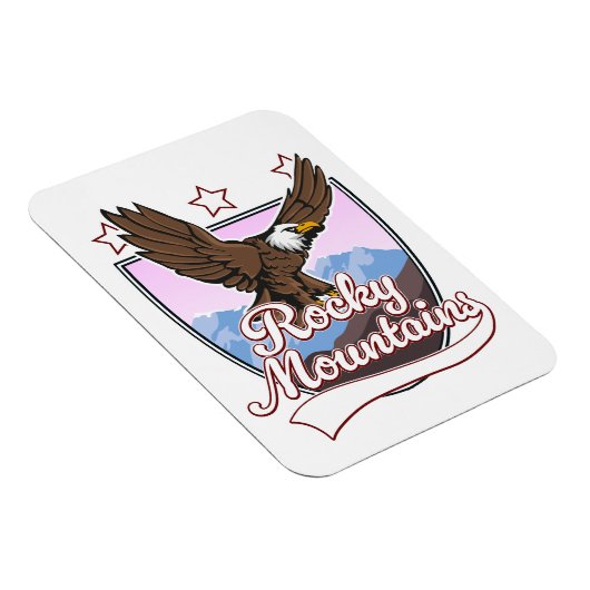 Magnet Flexible logo des montagnes Rocheuses (Côté Droit)