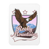 Magnet Flexible logo des montagnes Rocheuses (Vertical)