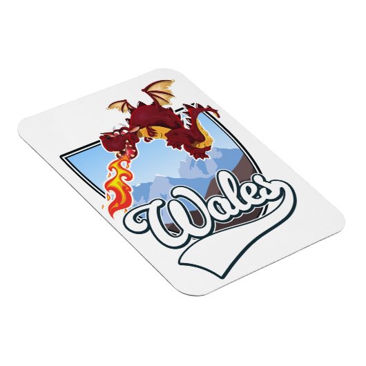 Magnet Flexible logo du dragon du pays de Galles (Côté Droit)