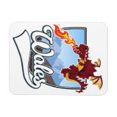 Magnet Flexible logo du dragon du pays de Galles (Horizontal)