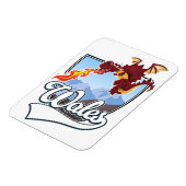 Magnet Flexible logo du dragon du pays de Galles (Côté Gauche)