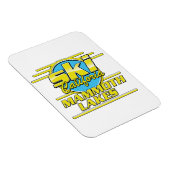 Magnet Flexible Logo du ski Mammoth Lakes California (Côté Droit)