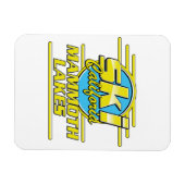 Magnet Flexible Logo du ski Mammoth Lakes California (Horizontal)