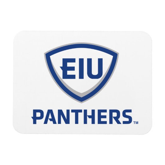 Magnet Flexible Logo Eastern Illinois Panthers Shield & Wordmark (Horizontal)