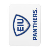 Magnet Flexible Logo Eastern Illinois Panthers Shield & Wordmark (Vertical)