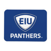 Magnet Flexible Logo Eastern Illinois Panthers Shield & Wordmark (Horizontal)