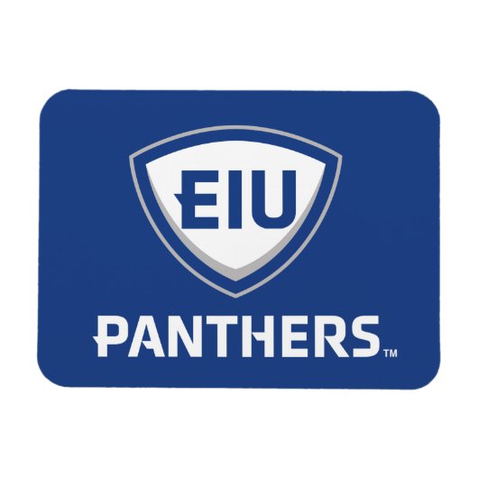 Magnet Flexible Logo Eastern Illinois Panthers Shield & Wordmark (Horizontal)