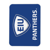 Magnet Flexible Logo Eastern Illinois Panthers Shield & Wordmark (Vertical)