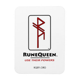 Magnet Flexible Logo emblématique de RuneQueen Portents et Designs