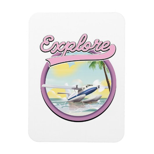 Magnet Flexible Logo Explore travel (Vertical)
