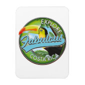 Magnet Flexible Logo Explorez Costa Rica fabuleux (Vertical)