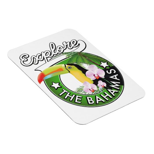 Magnet Flexible Logo Explorez les Bahamas (Côté Droit)