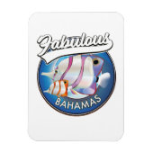 Magnet Flexible Logo fabuleux des Bahamas (Vertical)