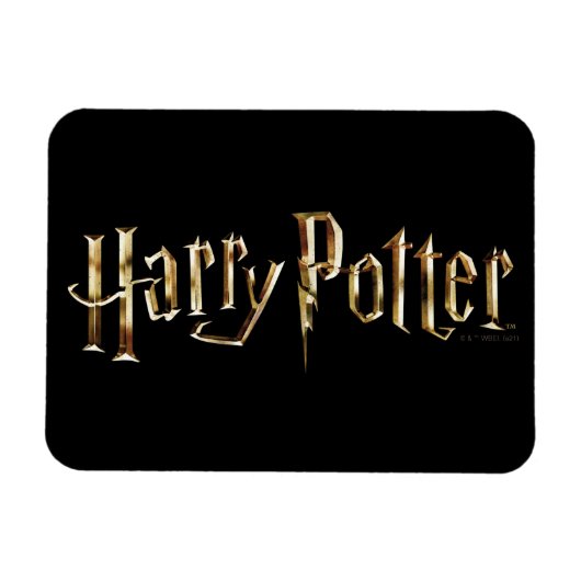 Magnet Flexible Logo Gold Harry Potter (Horizontal)