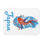 Magnet Flexible Logo Japon Pêche (Horizontal)