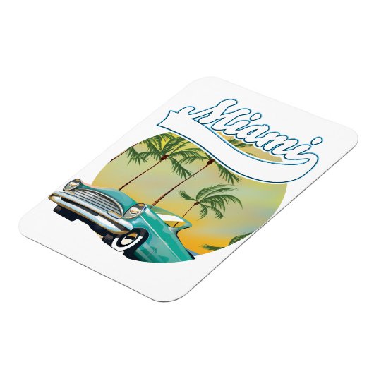 Magnet Flexible logo Miami Sunset (Côté Gauche)