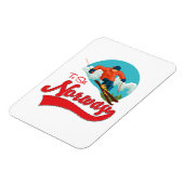 Magnet Flexible Logo Norvège à Ski. (Côté Gauche)