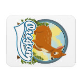 Magnet Flexible logo Oregon Deer voyage (Horizontal)