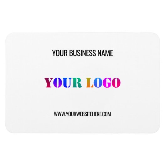 Magnet Flexible Logo personnalisé et Modèle d'aimants promotionnel (Horizontal)