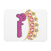 Magnet Flexible Logo Princess Tiara (Horizontal)