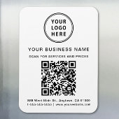 Magnet Flexible Logo professionnel promotionnel Code QR
