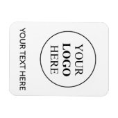 Magnet Flexible Logo Promotionnel Personnalisé – Aucune Commande M (Horizontal)