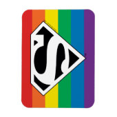 Magnet Flexible Logo Rainbow Superman (Vertical)
