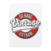 Magnet Flexible Logo rétro de Da Nang vietnam (Vertical)