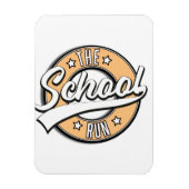 Magnet Flexible Logo rétro de School Run (Vertical)