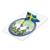 Magnet Flexible Logo rétro Suède (Côté Gauche)