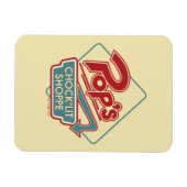 Magnet Flexible Logo rouge de la boutique Pop's Chock'Lit (Horizontal)