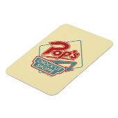 Magnet Flexible Logo rouge de la boutique Pop's Chock'Lit (Côté Gauche)