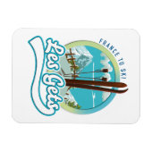 Magnet Flexible Logo ski Les Gets France (Horizontal)