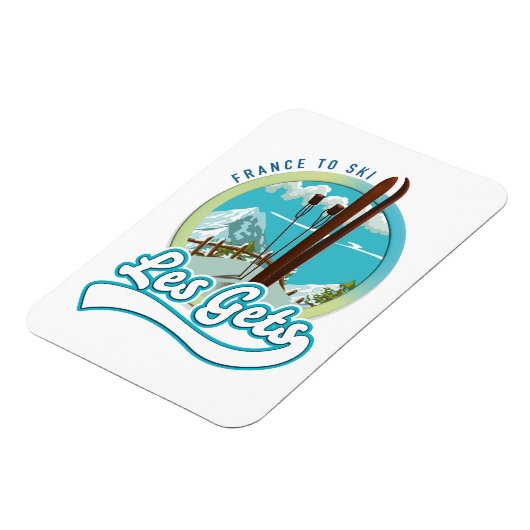 Magnet Flexible Logo ski Les Gets France (Côté Gauche)