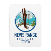 Magnet Flexible logo ski Nevis Range Écosse (Vertical)