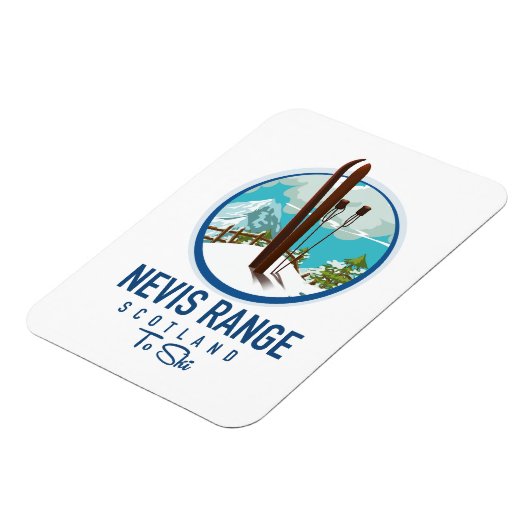 Magnet Flexible logo ski Nevis Range Écosse (Côté Gauche)