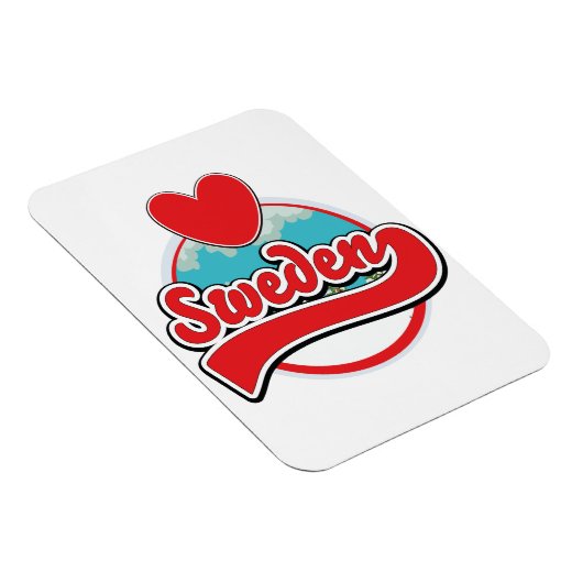 Magnet Flexible Logo style vintage Amour Suède (Côté Droit)