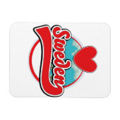 Magnet Flexible Logo style vintage Amour Suède (Horizontal)