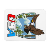 Magnet Flexible Logo USA Patriot (Horizontal)