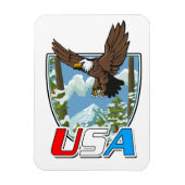 Magnet Flexible Logo USA Patriot (Vertical)