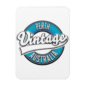 Magnet Flexible logo vintage de Perth Australie (Vertical)