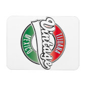 Magnet Flexible Logo vintage Tijuana mexico. (Horizontal)